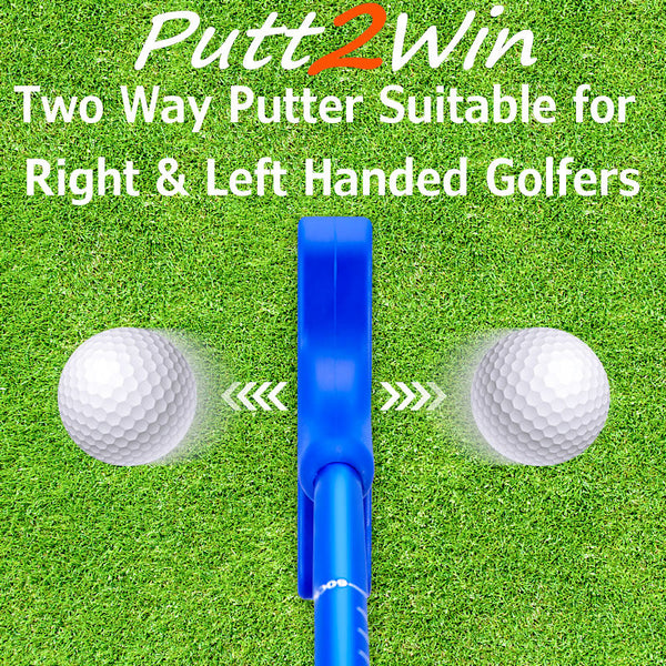 Putt2Win Adjustable Golf Putter - Junior Golf Putter with an Extendable Shaft For Kids & Adults Mini Golf & Putting Games Right or Left Handed