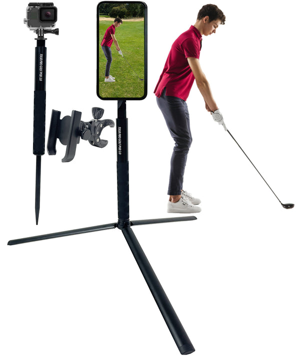 Tour Pro Golf Pod 3.0 Height Adjustable Magnetic Phone Tripod Full Set