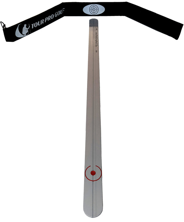 PUTTING RAIL Game Changing Training Aid Guaranteed to Improve your Putting Rapidly. Aluminium Straight Putter Ruler Improve Alignment, Start Line & Putting Stroke Indoor or Outdoor. A Great Golf Gift.