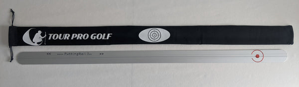 PUTTING RAIL Game Changing Training Aid Guaranteed to Improve your Putting Rapidly. Aluminium Straight Putter Ruler Improve Alignment, Start Line & Putting Stroke Indoor or Outdoor. A Great Golf Gift.