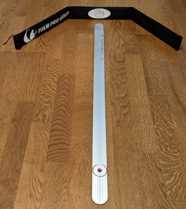 PUTTING RAIL Game Changing Training Aid Guaranteed to Improve your Putting Rapidly. Aluminium Straight Putter Ruler Improve Alignment, Start Line & Putting Stroke Indoor or Outdoor. A Great Golf Gift.