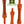 Orange Castle Tees – 40 x 70mm 2 ¾ inches Orange Premium Bamboo Golf Tees in a Tin